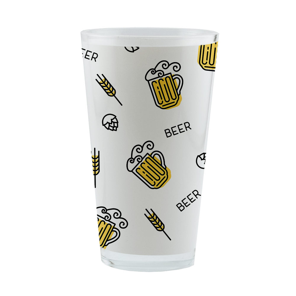 HPN ORCA Premium 17 oz Sublimation Glass Pint Glass (Small Gap) - 36 per Case - HeatPressNation