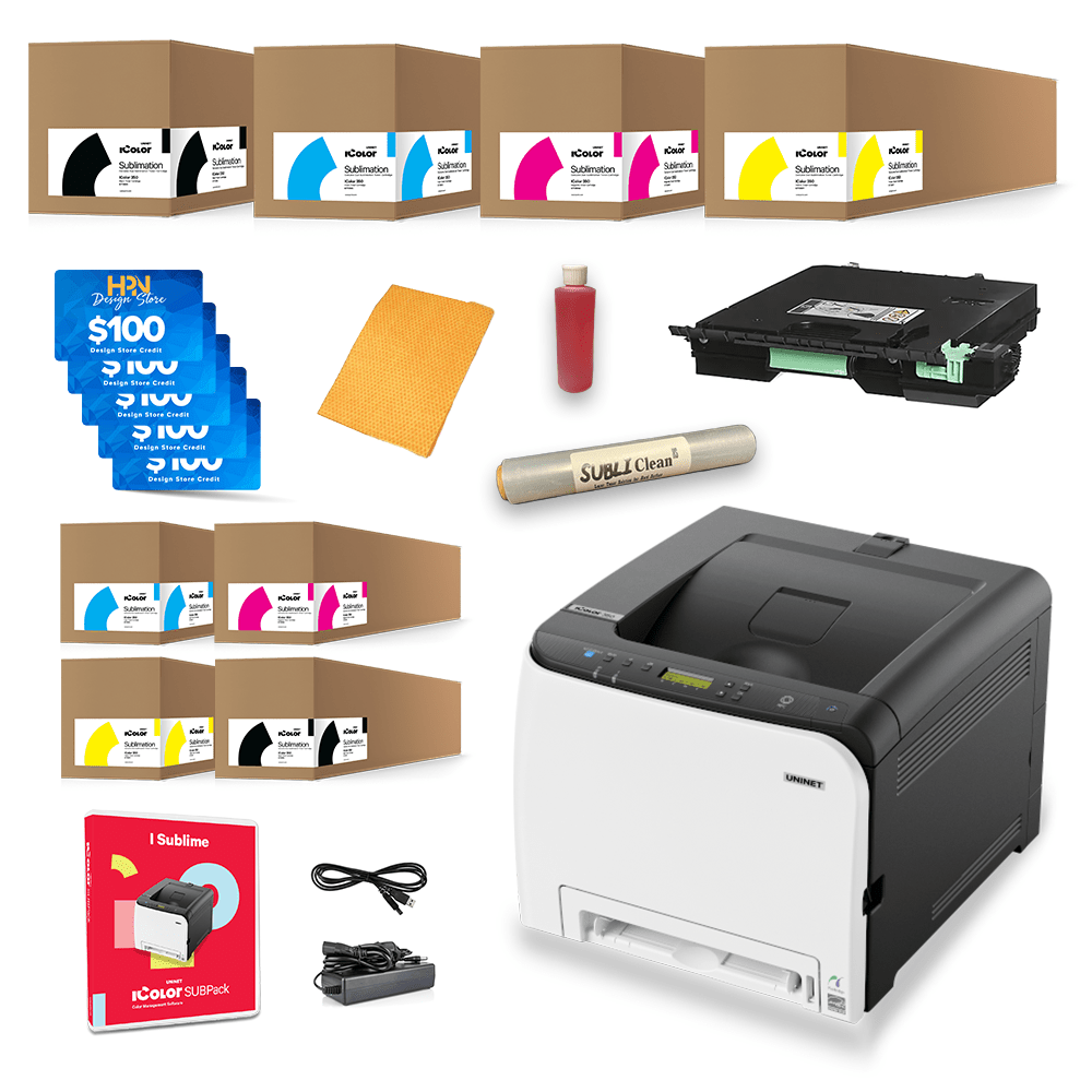 Uninet IColor 350 Toner Based Dye Sublimation Printer - Starter Bundle - HeatPressNation