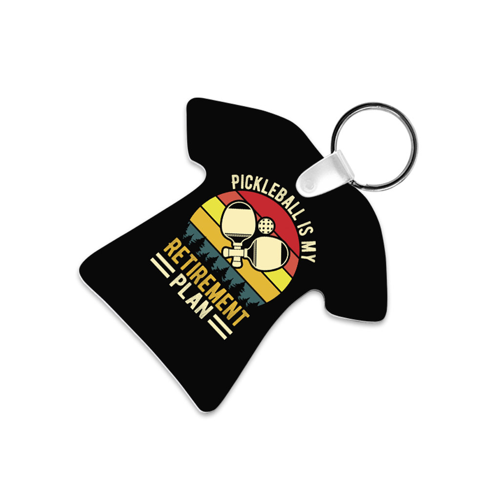 Unisub Sublimation 2.5" x 2.77" Aluminium T-Shirt Key Chain - HeatPressNation