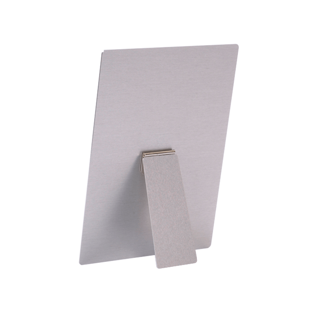 ChromaLuxe 5" x 2" Medium Metal Hinged Raw Aluminium Easel - HeatPressNation