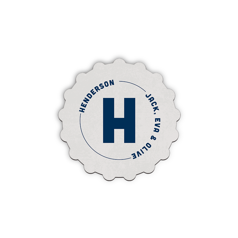 Unisub 3.63" Diameter Bottle Cap Sublimation Hardboard Coaster - HeatPressNation