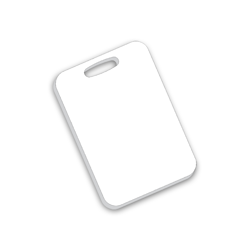 Unisub 4" x 2.75" Sublimation Acrylic Rectangle Bag Tag - HeatPressNation