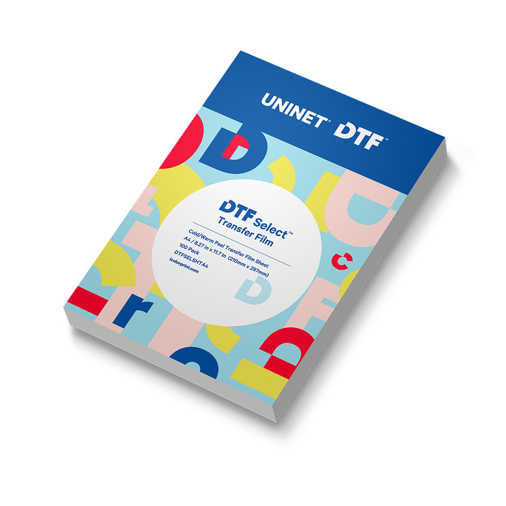 Uninet Select DTF Warm/Cold Peel Transfer Film Sheet - 100-Pack