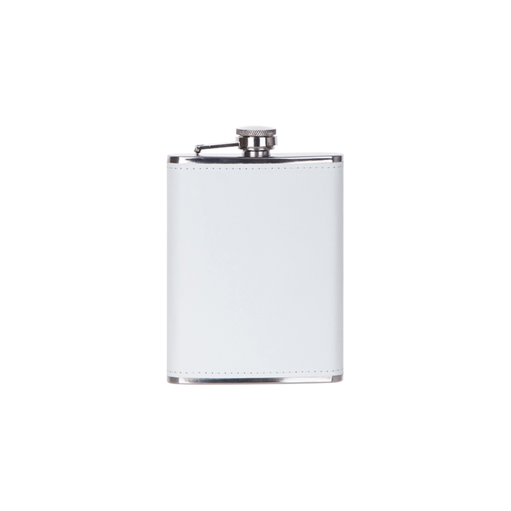 HPN SubliCraft 8 oz. Stainless Steel Flask with Sublimation PU Cover - HeatPressNation