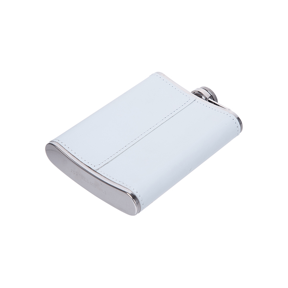 HPN SubliCraft 8 oz. Stainless Steel Flask with Sublimation PU Cover - HeatPressNation