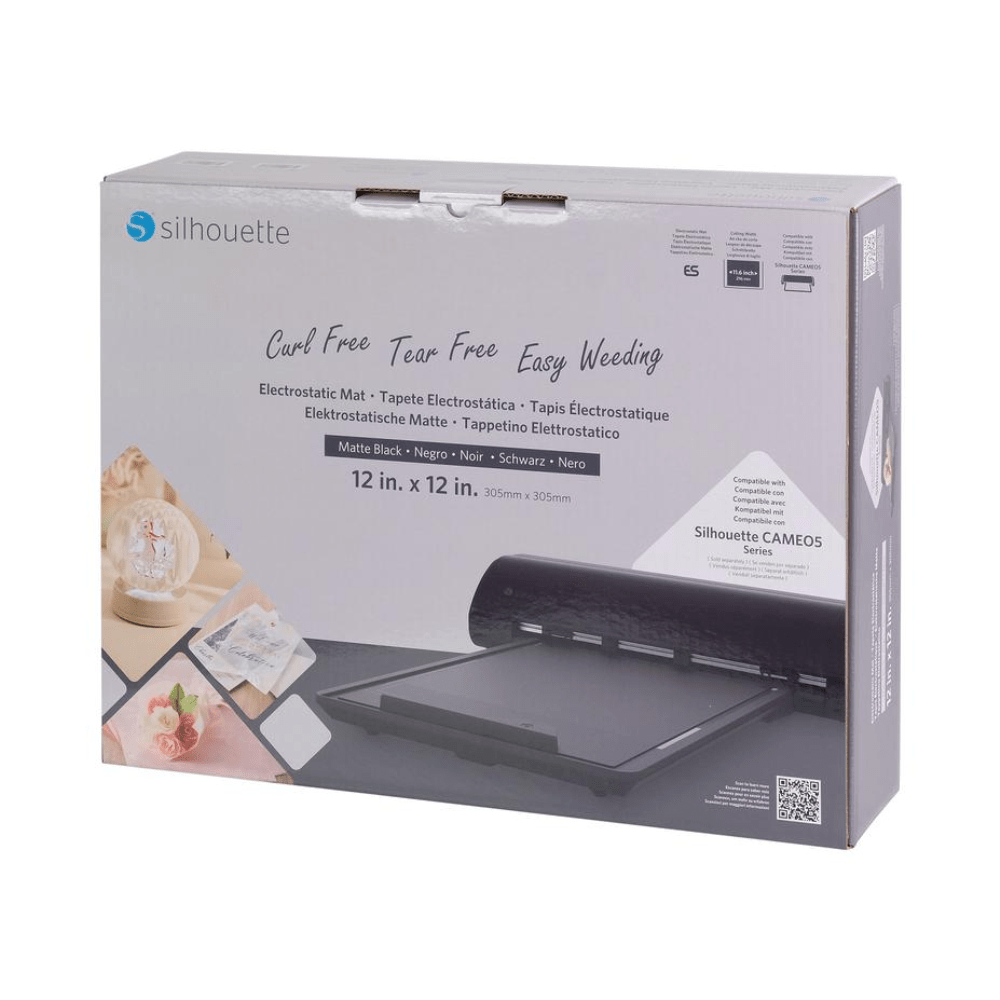 Silhouette CAMEO Electrostatic Mat Matte Black - 12 in. x 12 in. - HeatPressNation