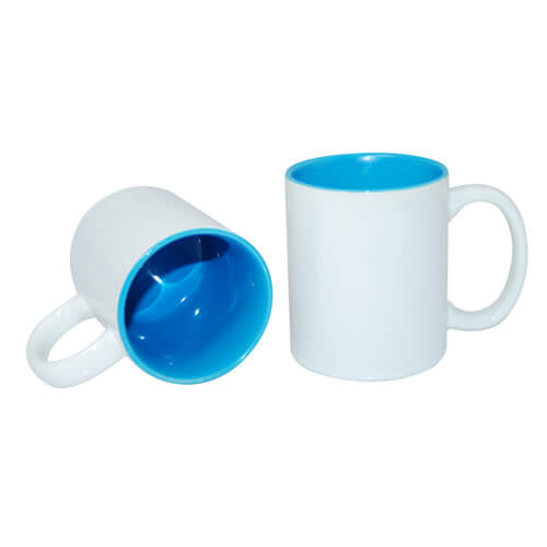 HPN SubliCraft Mug A+ 330ml with light blue interior Sublimation Thermal Transfer