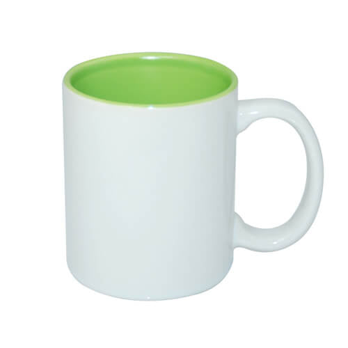 HPN SubliCraft Mug A+ 330ml with light green interior Sublimation Thermal Transfer