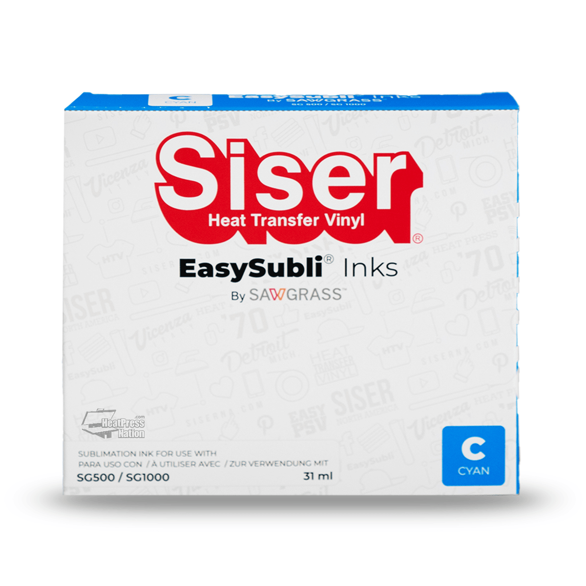 Siser EasySubli UHD SG500/SG1000 Individual Sublimation Ink Cartridges Subscription - HeatPressNation