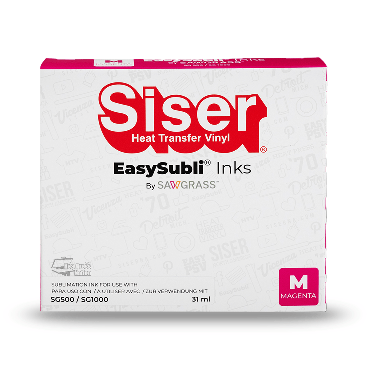 Siser EasySubli UHD SG500/SG1000 Individual Sublimation Ink Cartridges Subscription - HeatPressNation