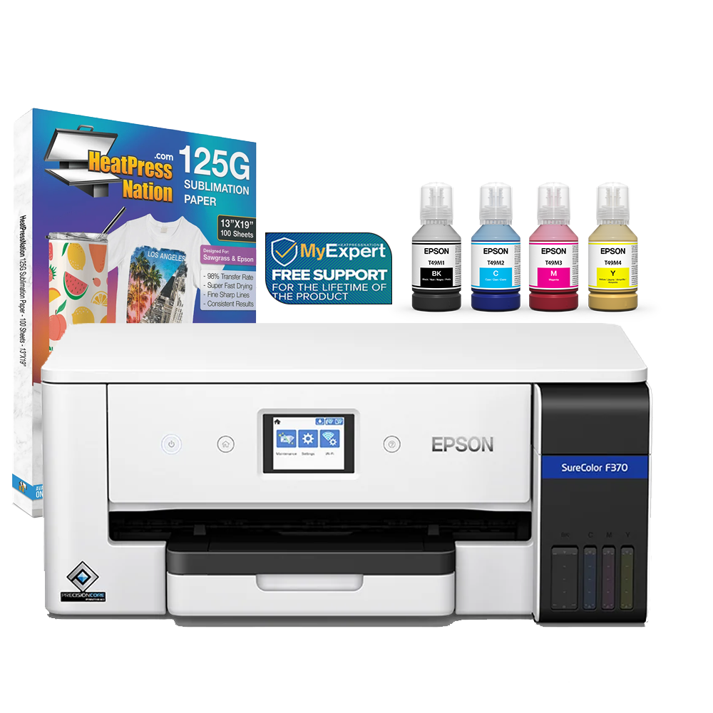 Epson SureColor F370 Sublimation Printer Paper Bundle