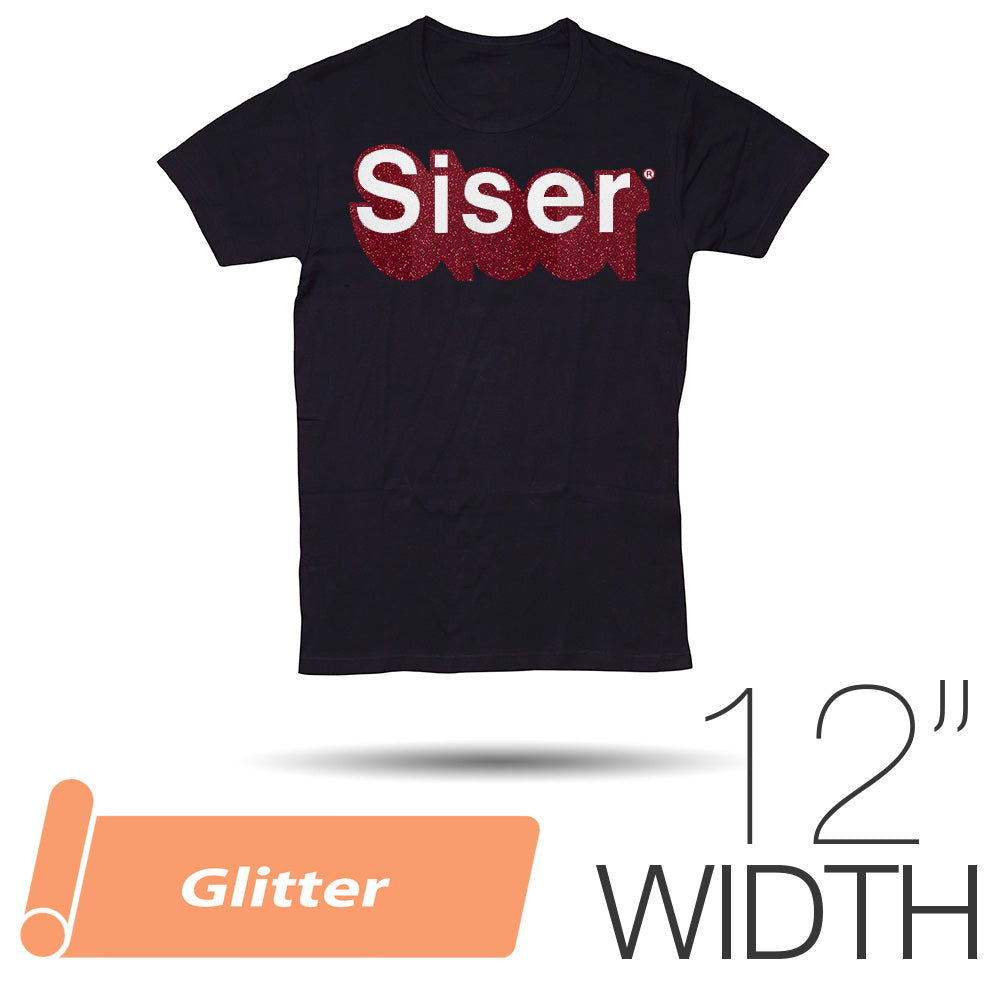 Siser Glitter Heat Transfer Vinyl 12" - By the Yard