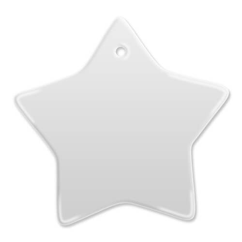 HPN SubliCraft Christmas Star Ornamental Tile Sublimation Thermal Transfer