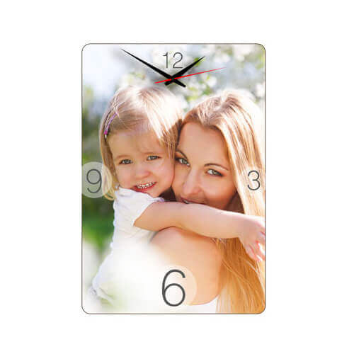 HPN SubliCraft Wall MDF clock vertical 28 x 40 cm for sublimation