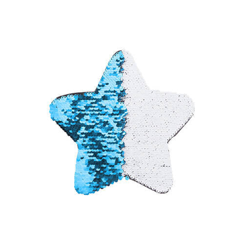 HPN SubliCraft Two-Color Sequin Star 18 x 18 cm - Light Blue