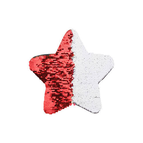 HPN SubliCraft Two-Color Sequin Star 18 x 18 cm - Red
