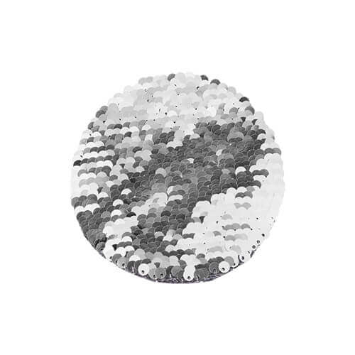 HPN SubliCraft Two-Color Sequin Circle Ø 10 cm - Silver