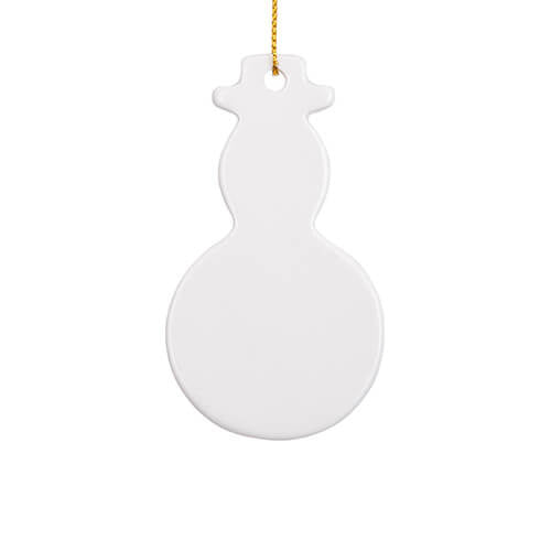 HPN SubliCraft Ceramic Pendant for Sublimation - Snowman