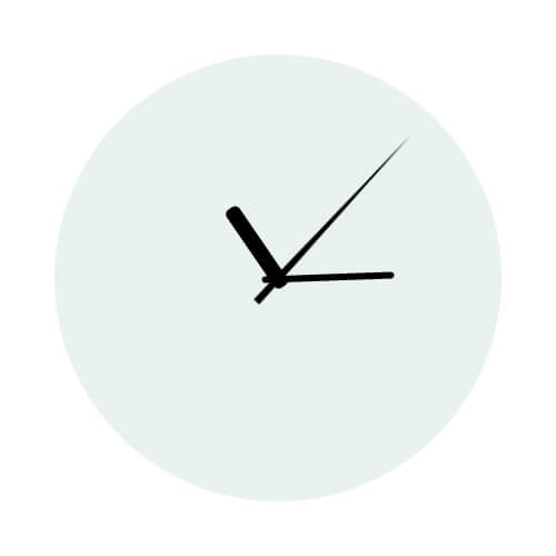 HPN SubliCraft Glass clock diameter 20 cm Sublimation Thermal Transfer
