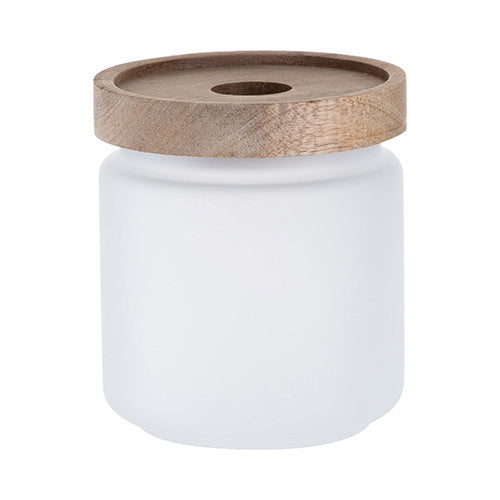 HPN SubliCraft 450 ml Glass Container with Wooden Lid for Sublimation