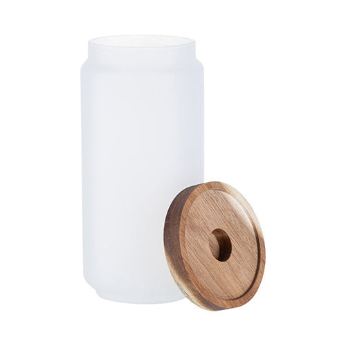 HPN SubliCraft 950 ml Glass Container with Wooden Lid for Sublimation