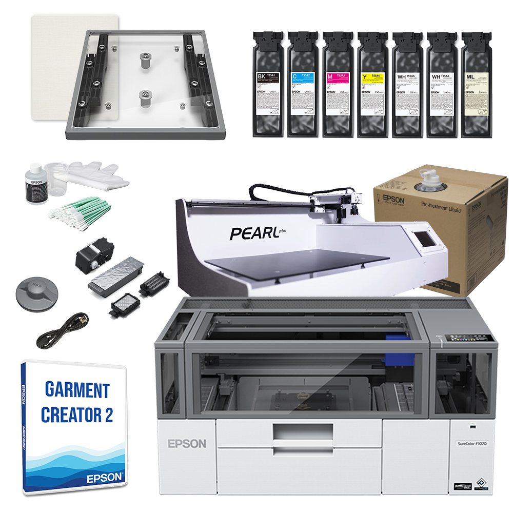Epson SureColor F1070 DTG/DTF Hybrid Printer Pretreatment Bundle