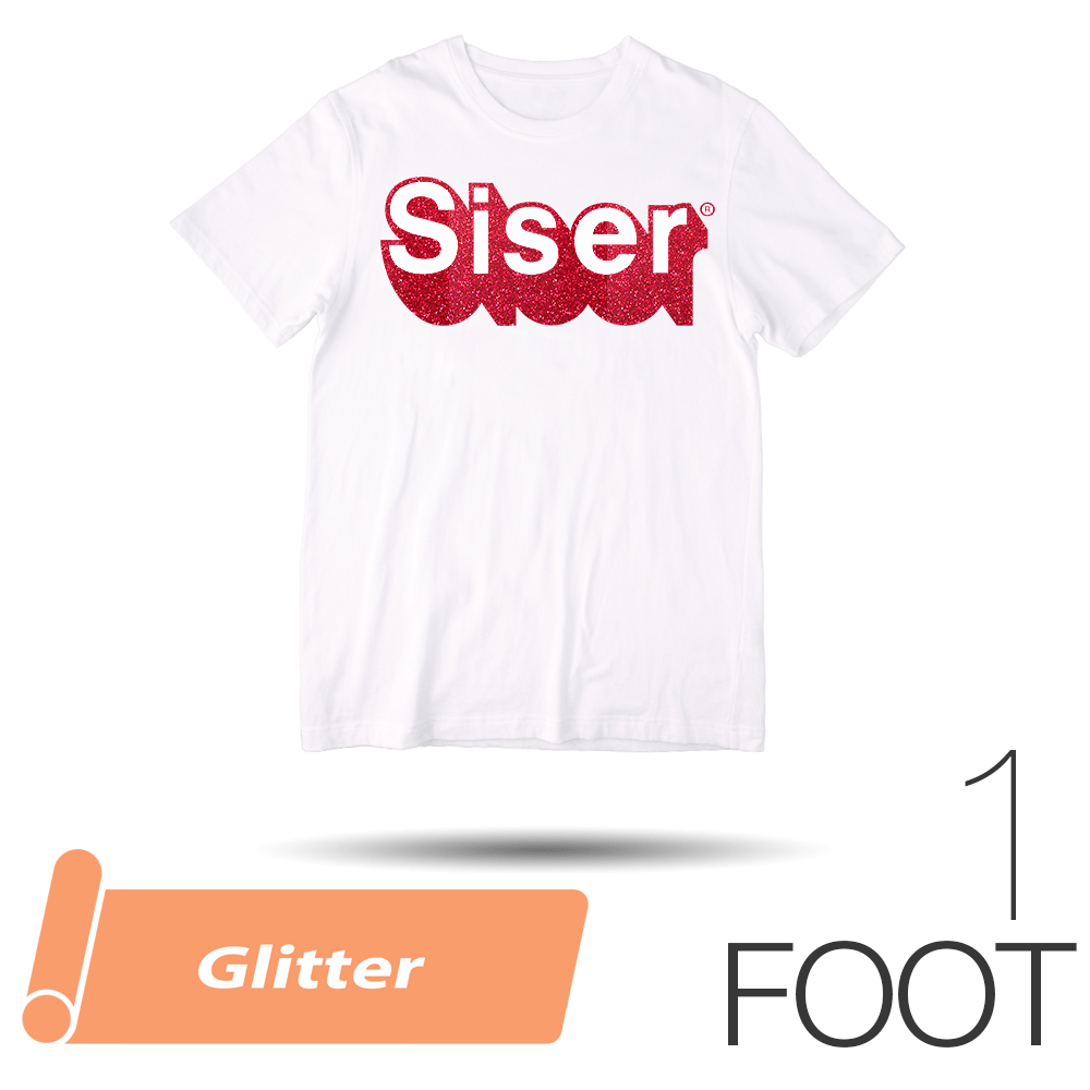 Siser GLITTER Heat Transfer Vinyl - 20" x 1 Foot - HeatPressNation