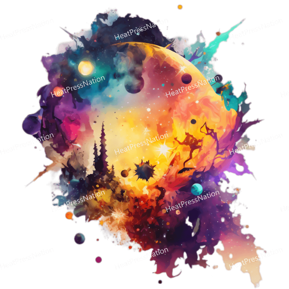 Colorful Distant World Design - HeatPressNation
