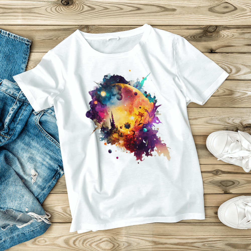 Colorful Distant World Design - HeatPressNation