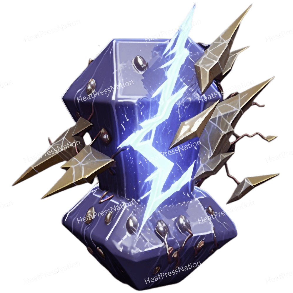 Lightning Crystal Design - HeatPressNation