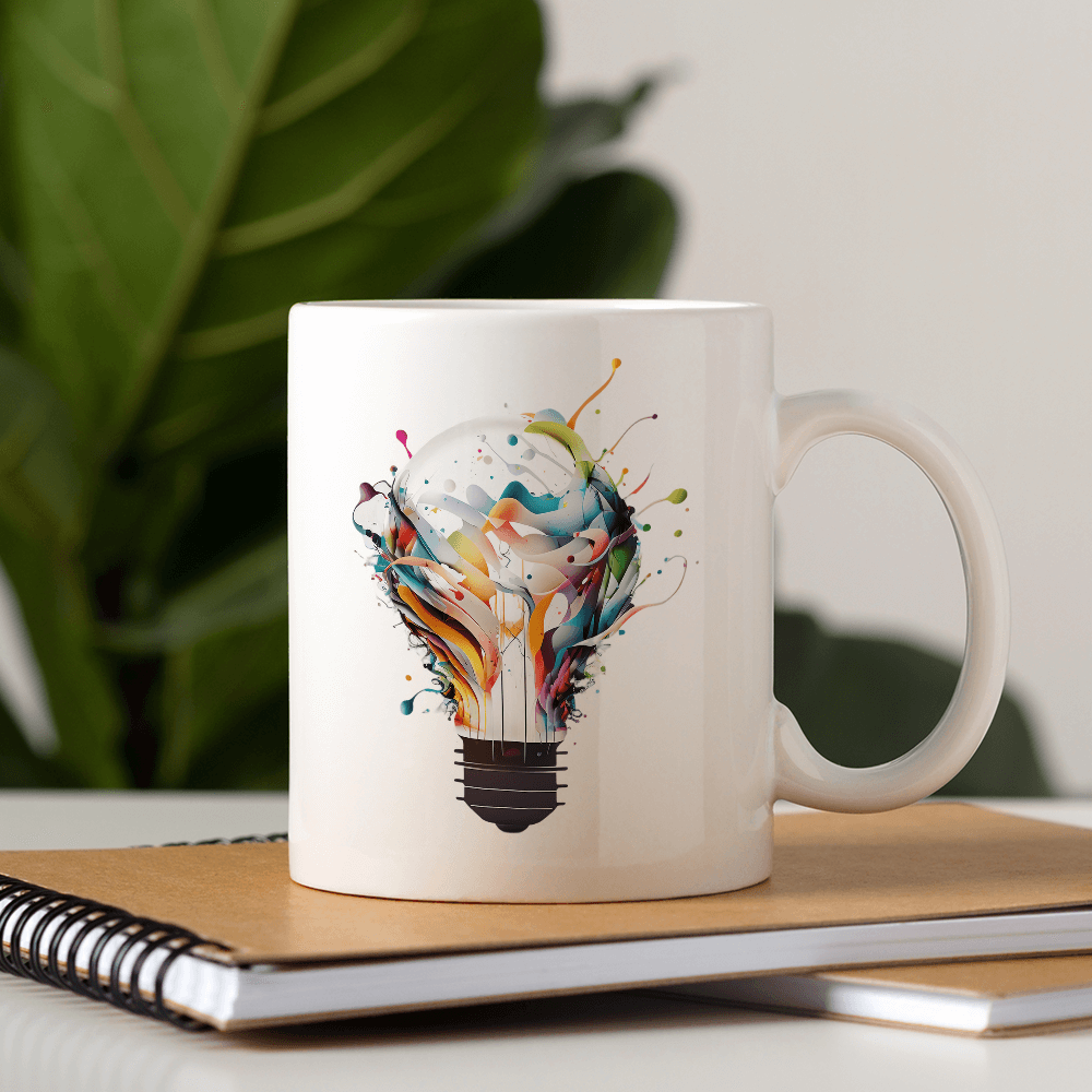 Wavy Color Lightbulb Design - HeatPressNation
