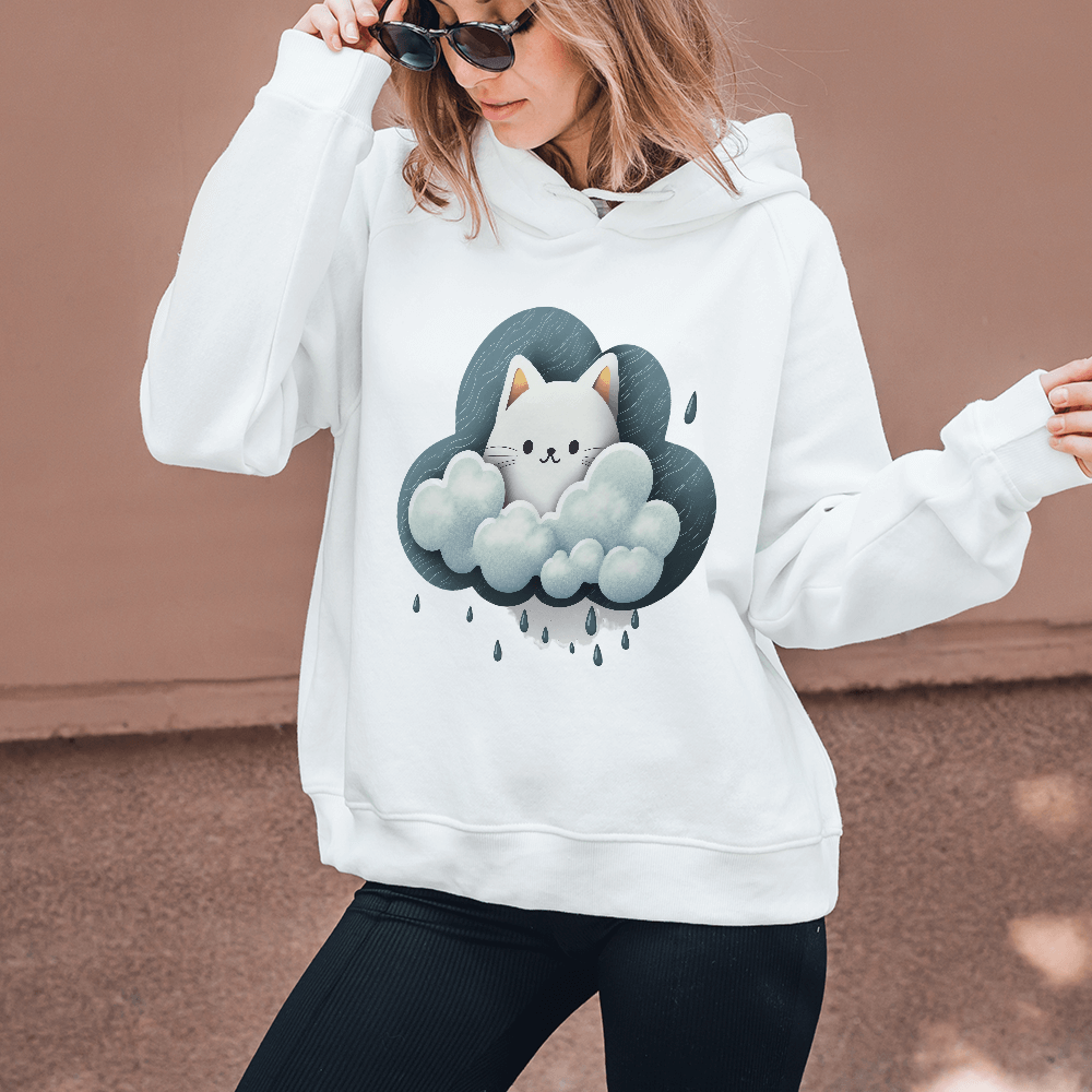Cat in Clouds Design - HeatPressNation