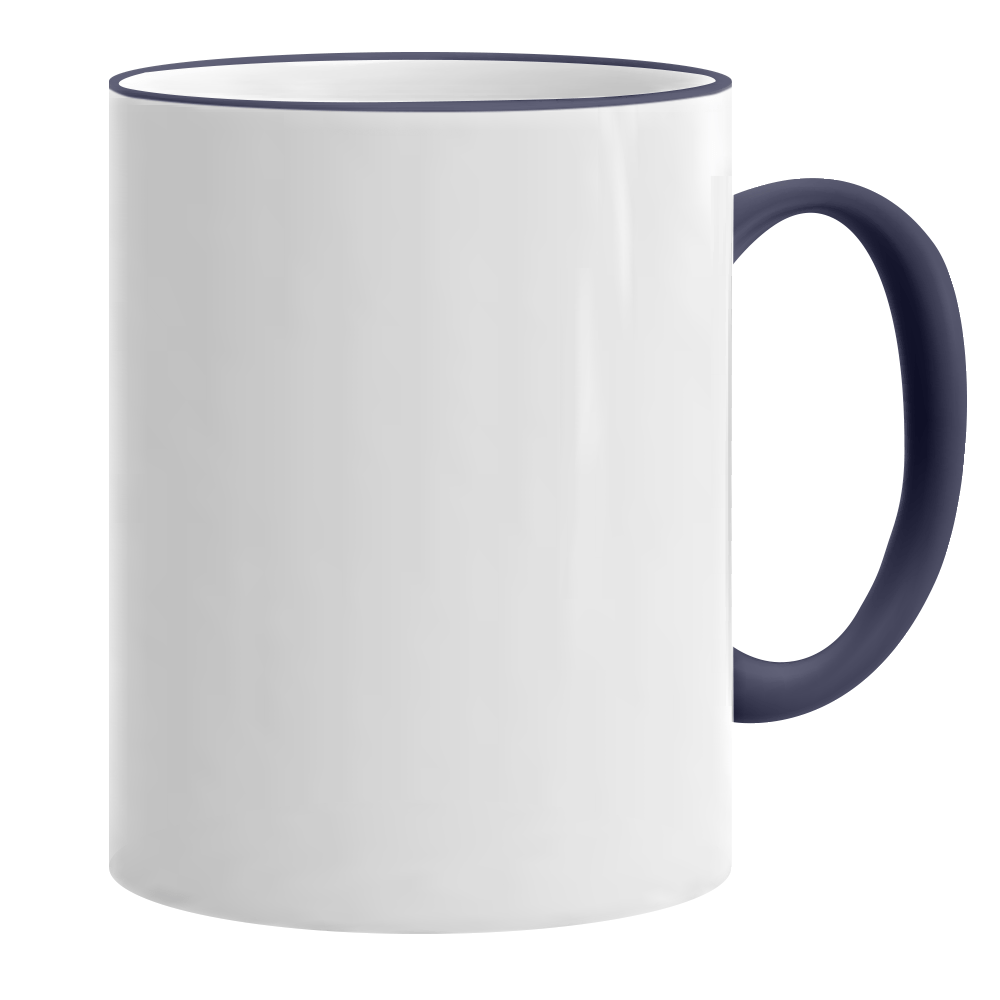 HPN ORCA Premium 11 oz. Color Rim + Handle Sublimation Ceramic Mug - 36 per Case - HeatPressNation