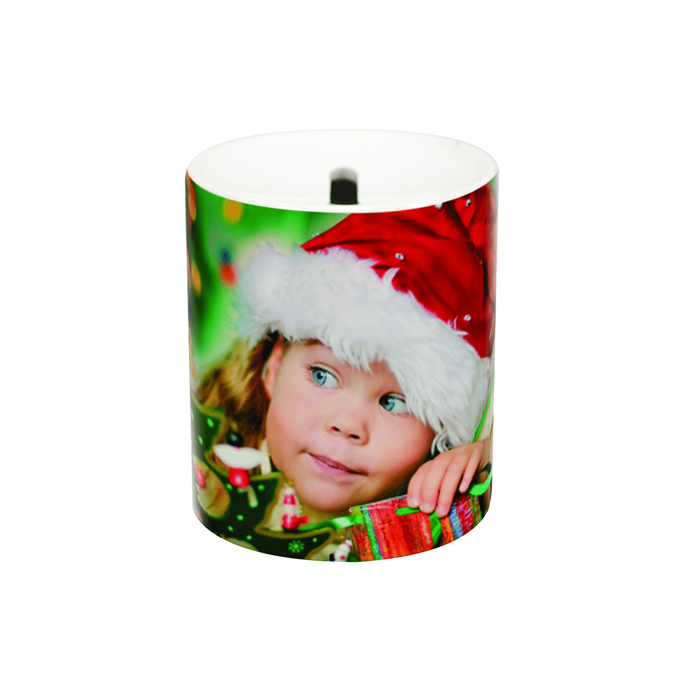 HPN SubliCraft 3.7" Cylinder Sublimation Ceramic Piggy Bank - 36 per Case - HeatPressNation