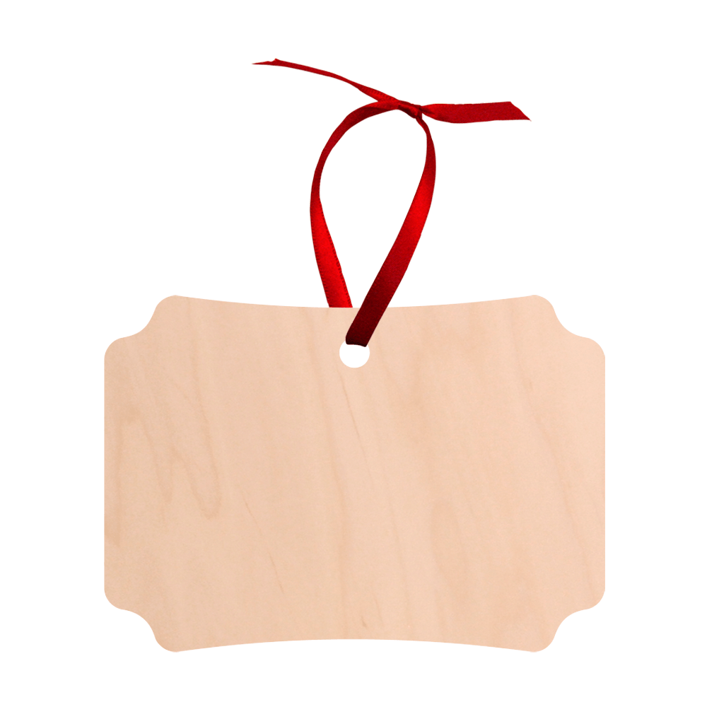 Unisub 3.95" x 2.74" Berlin Sublimation Maple Ornament - HeatPressNation