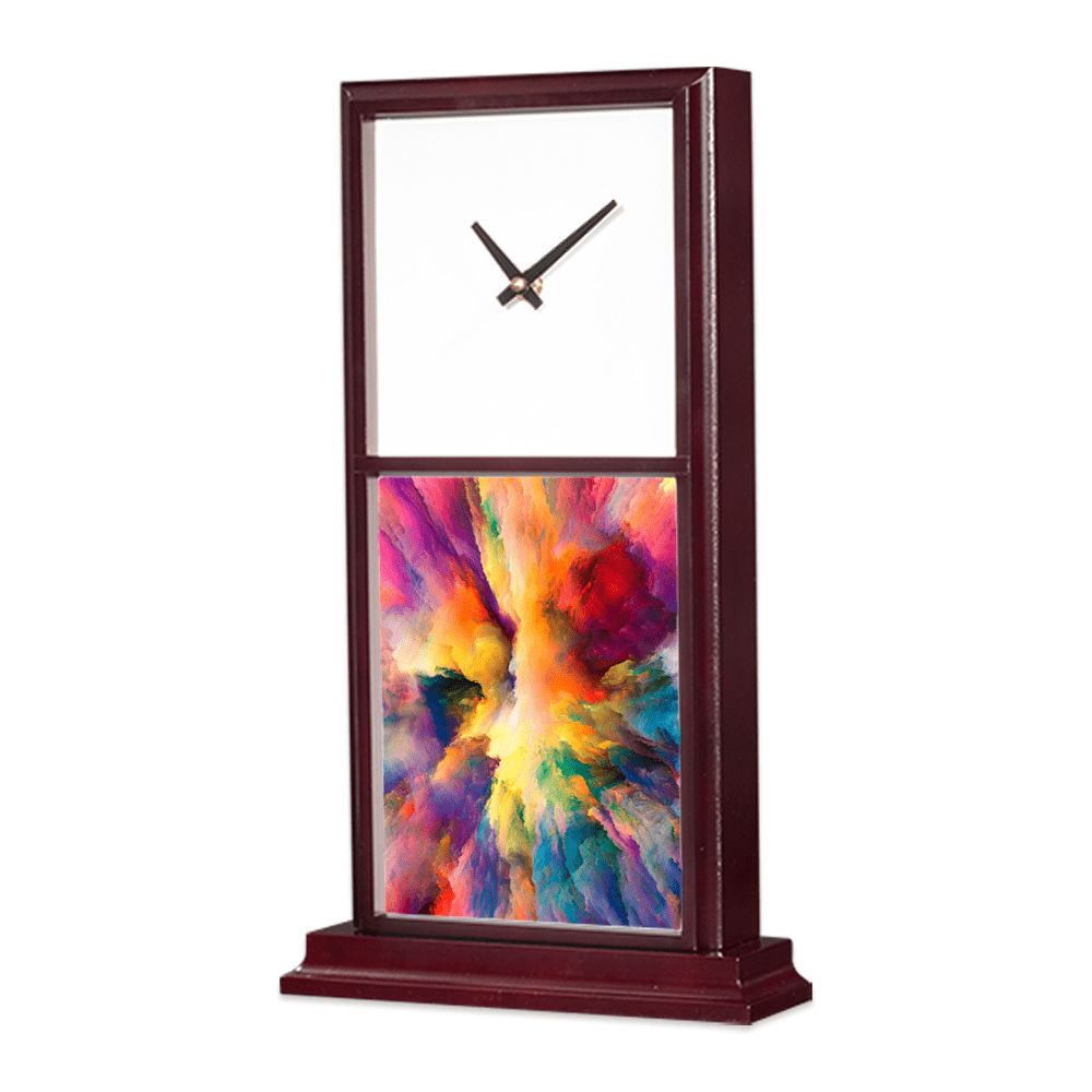 Unisub 6" x 7.875" Vertical Mantle Clock Sublimation Hardboard Tile Insert - HeatPressNation