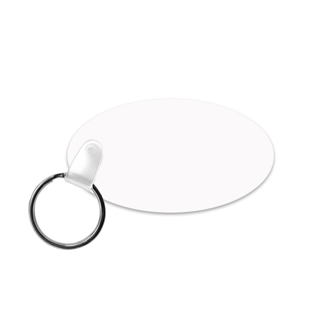 Unisub 1.375 x 2.5" Oval Sublimation Aluminum Keychain - HeatPressNation
