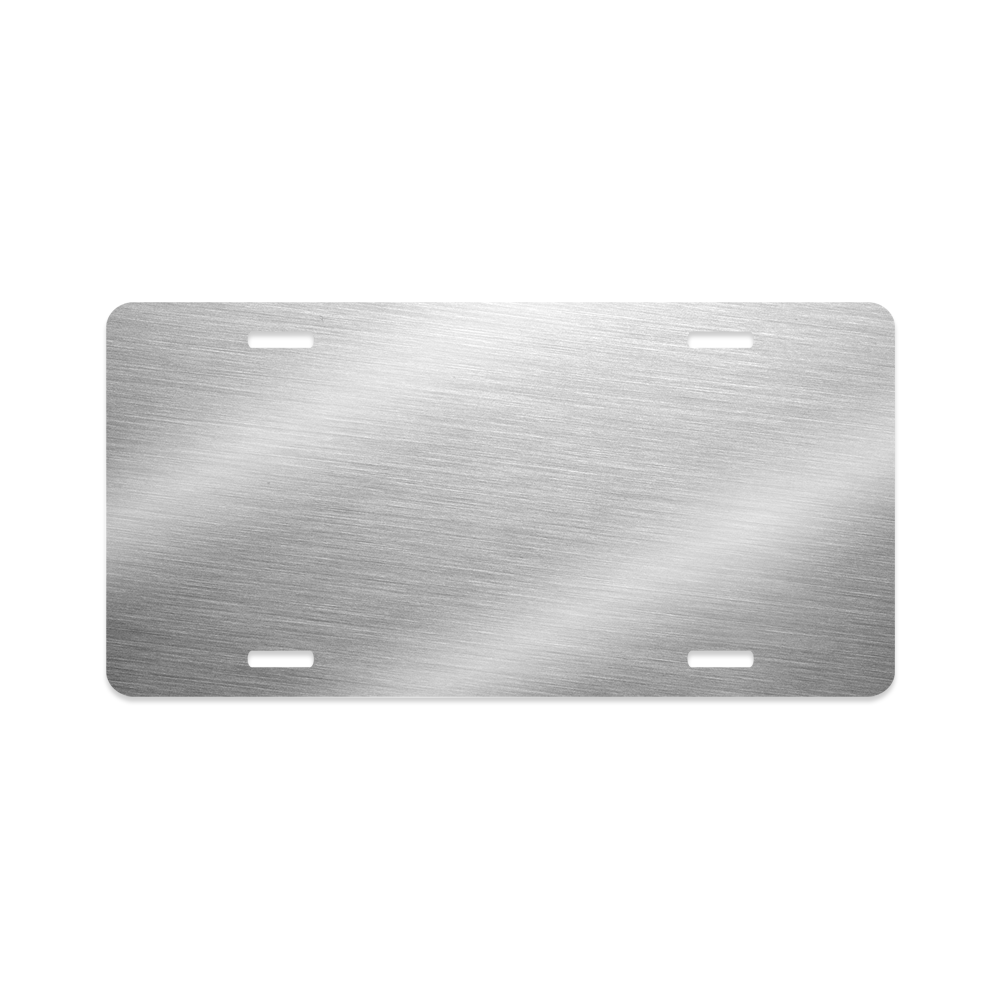 Unisub 11.875" x 5.875" Clear Gloss Sublimation Aluminum License Plate - HeatPressNation