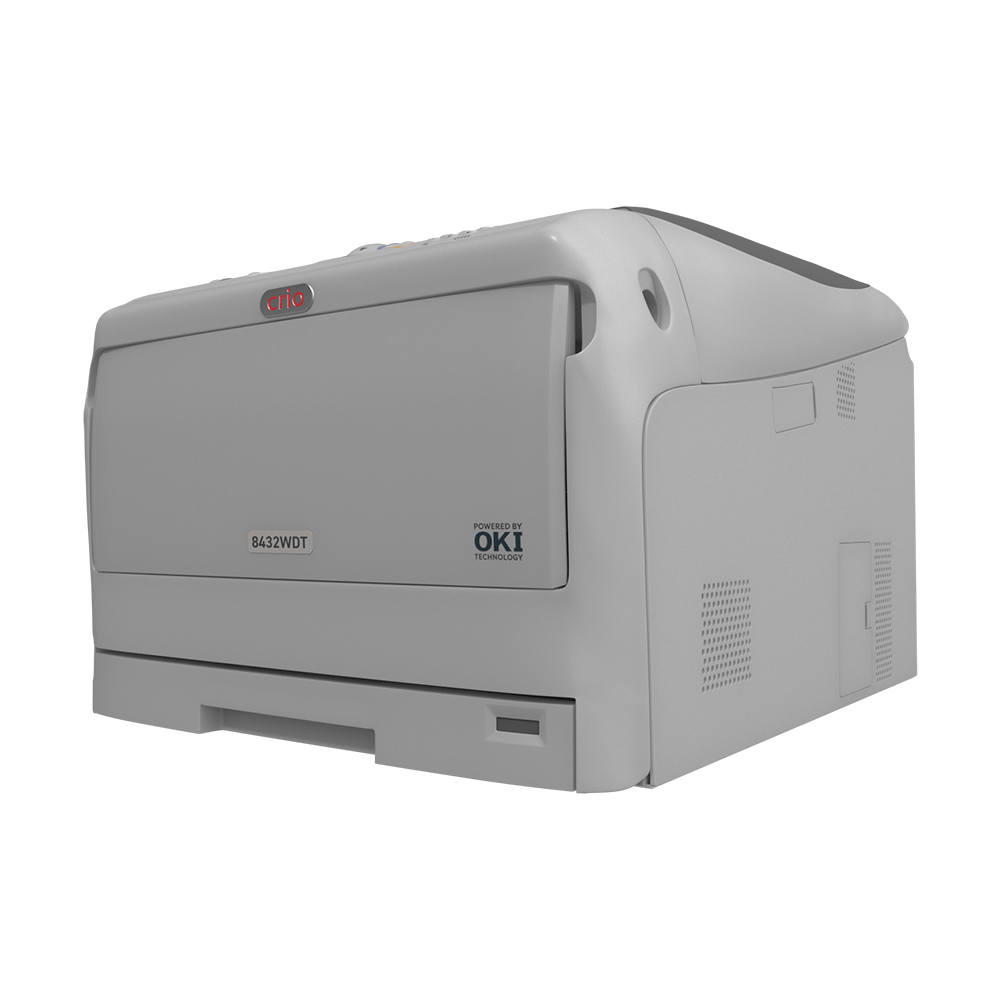 Crio 8432WDT White Toner Laser DTF Printer with RIP Software & Remote Support Tablet - HeatPressNation