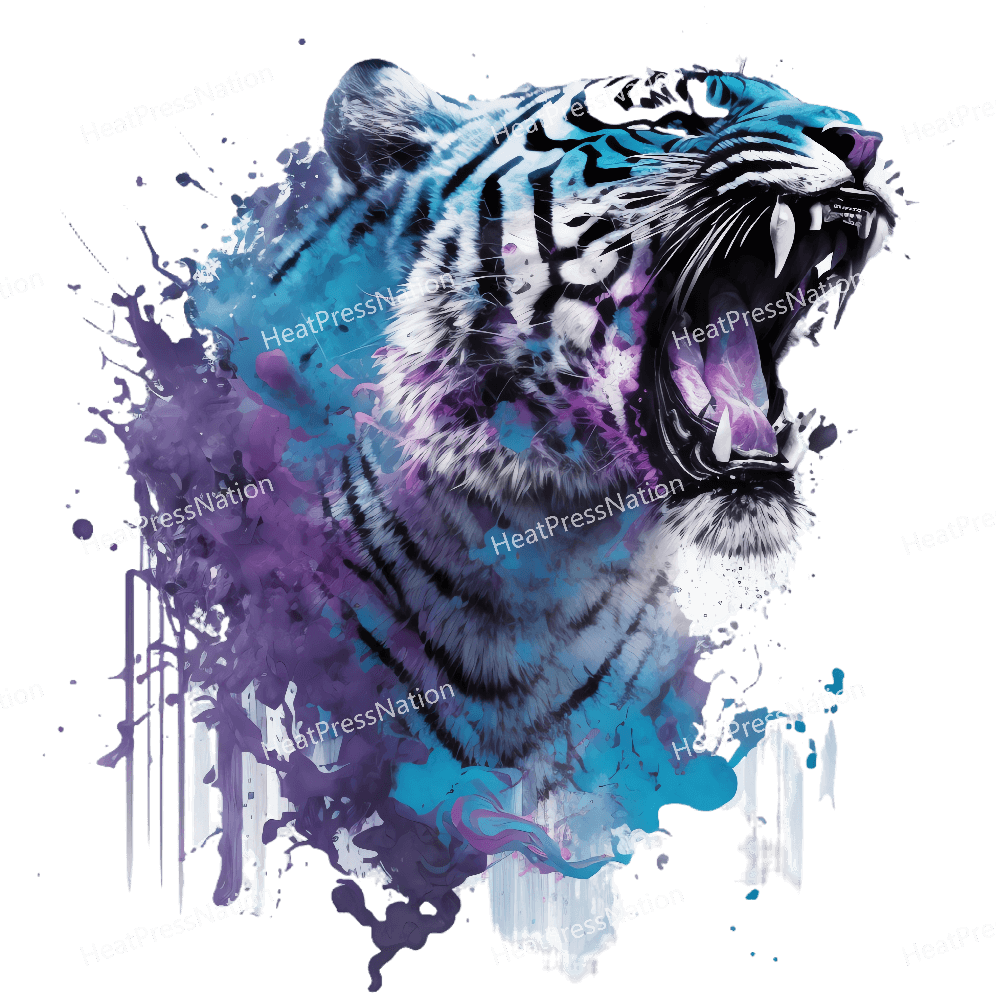 Colorful Tiger Design - HeatPressNation