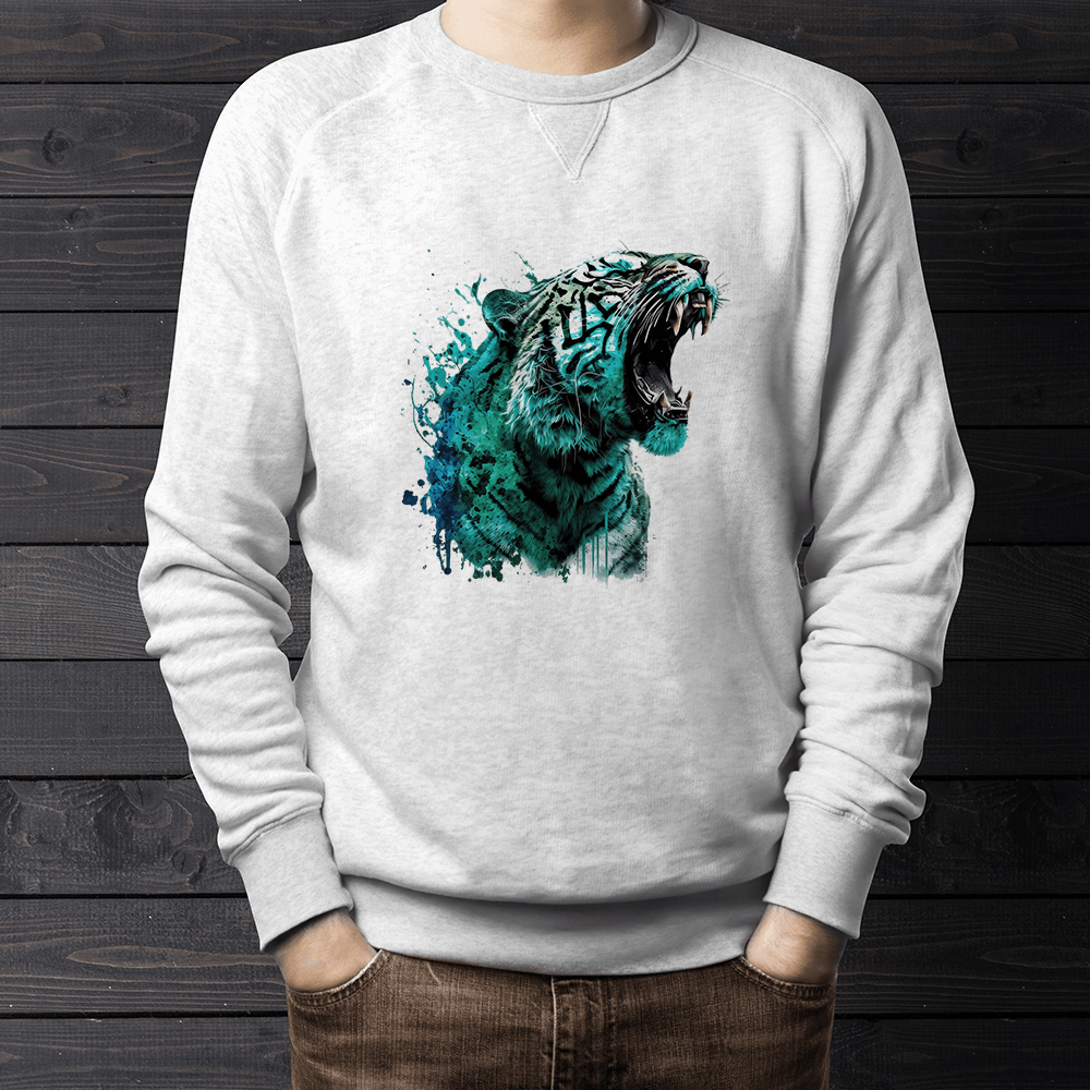 Right Tiger Head Design - HeatPressNation