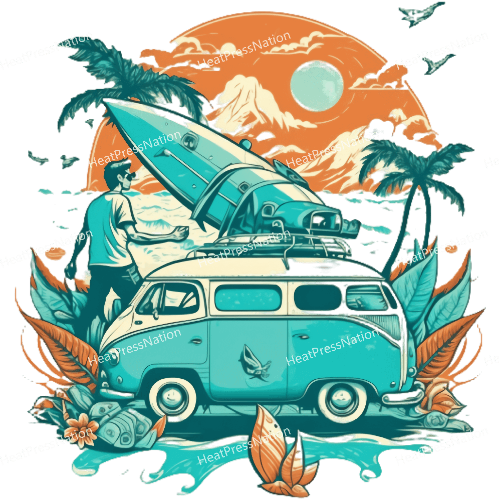 Surf Van Design - HeatPressNation