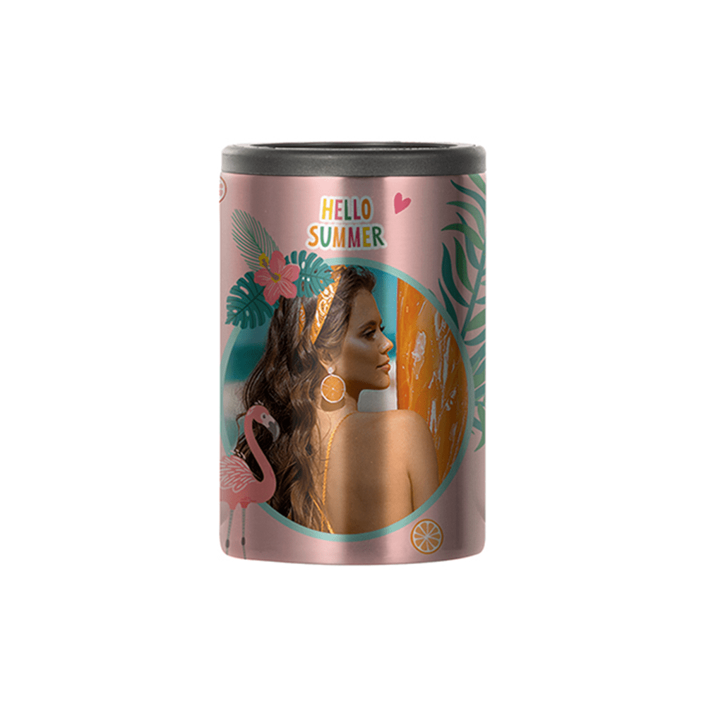 HPN SubliCraft Silver Sublimation Stainless Steel Can Cooler for Standard 12 oz. Cans - HeatPressNation