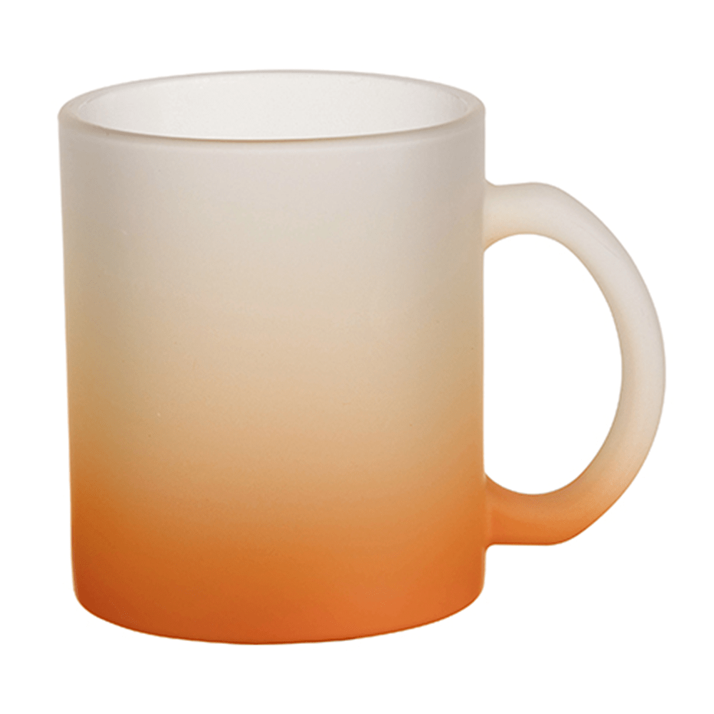 HPN SubliCraft 11 oz. Color Gradient Sublimation Glass Mug - 36 per case - HeatPressNation