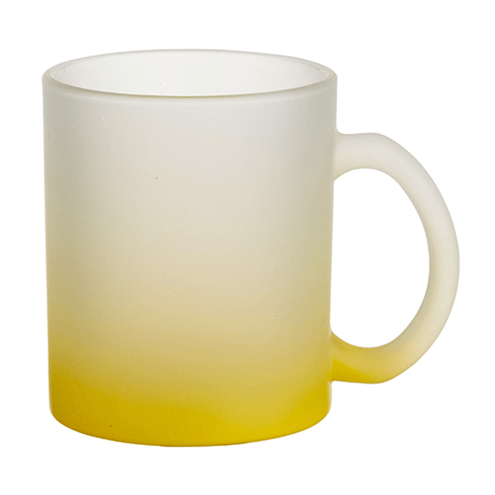 HPN SubliCraft 11 oz. Color Gradient Sublimation Glass Mug - 12 per case - HeatPressNation