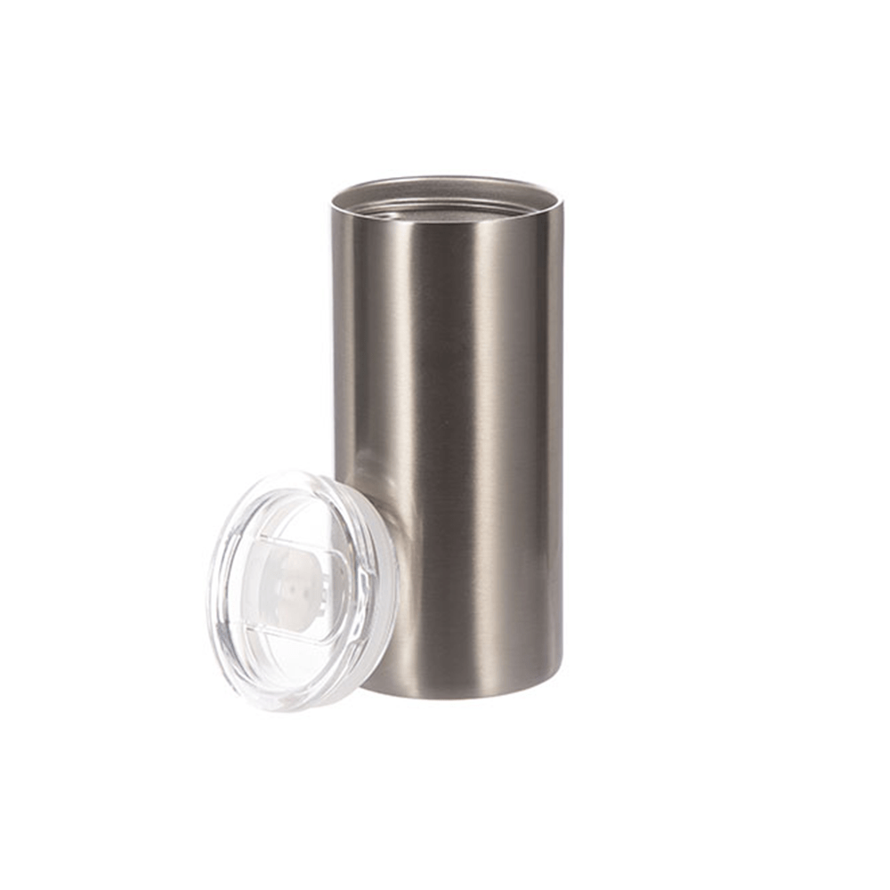 HPN SubliCraft 12 oz. Silver Stainless Steel Sublimation Lowball Tumbler - HeatPressNation