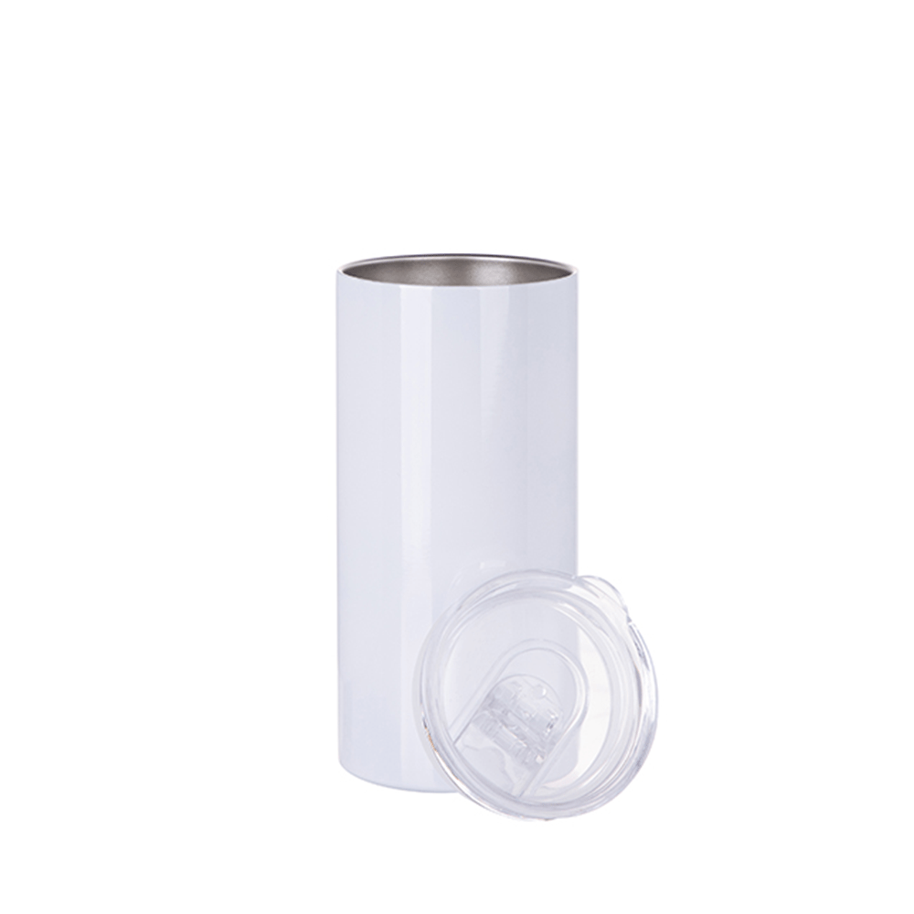 HPN SubliCraft 16 oz. White Sublimation Stainless Steel Skinny Tumbler - HeatPressNation