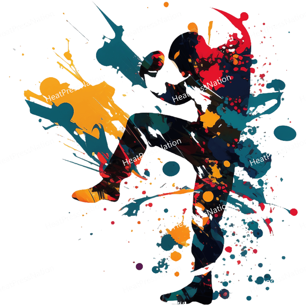 Splatter Kickboxing Design - HeatPressNation