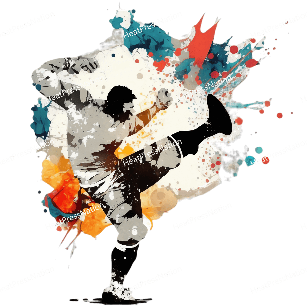 Splatter Kicking Design - HeatPressNation