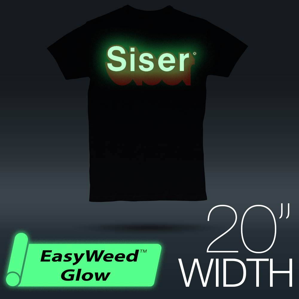 Siser EASYWEED GLOW IN THE DARK Heat Transfer Vinyl 20" - By the Yard - HeatPressNation